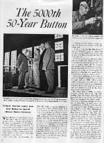 "5000th 50-Year Button," Page 6, 1953